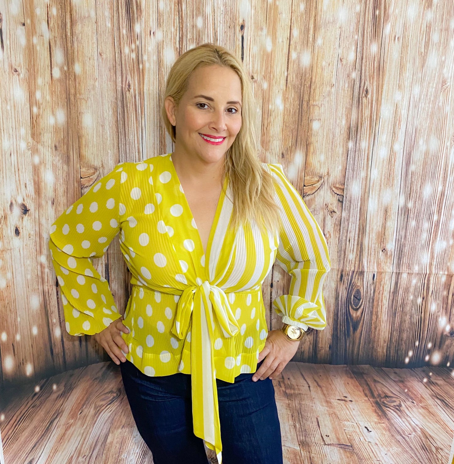 Lime blouse