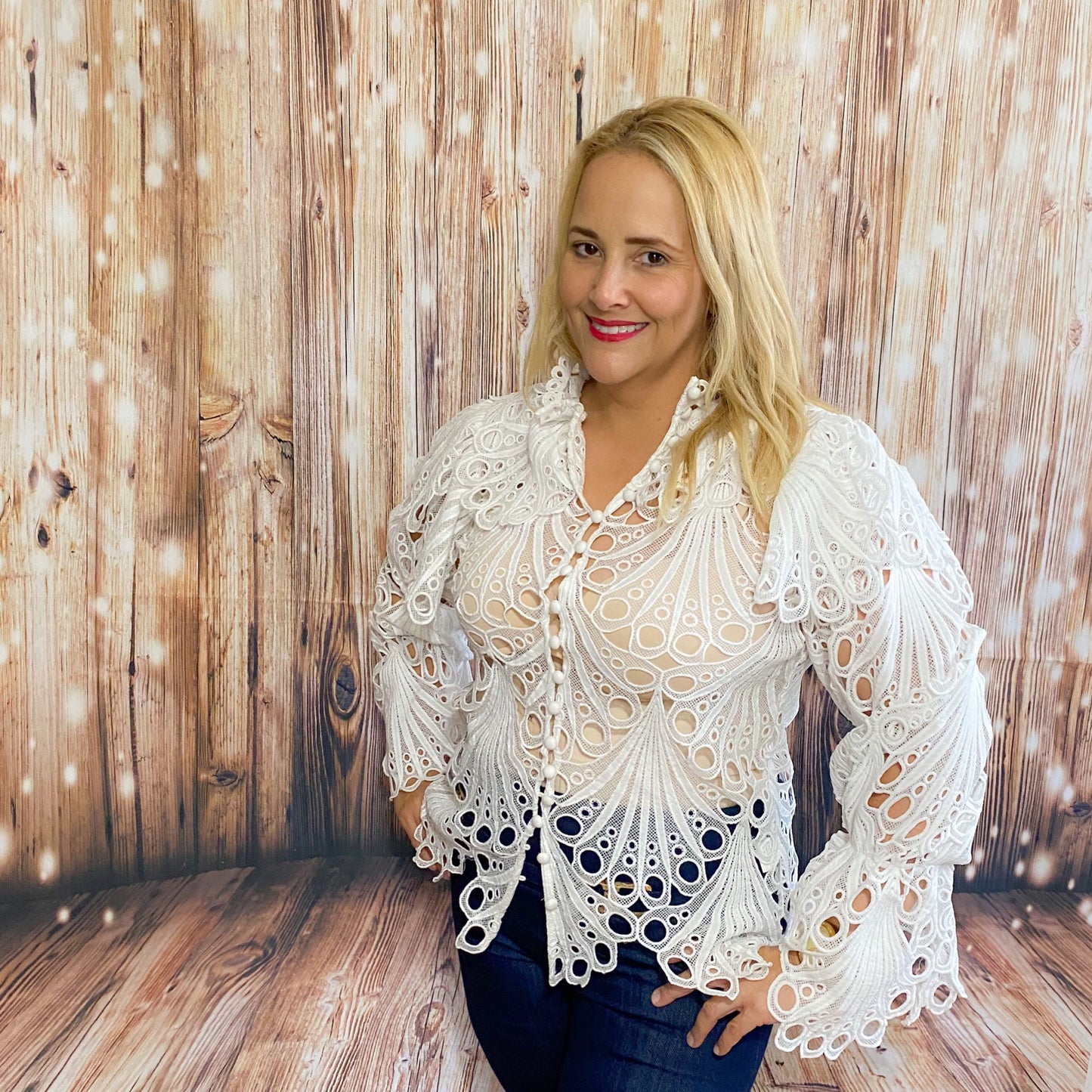 Elegante lace blouse