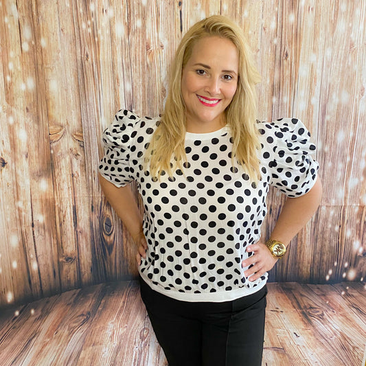 Polka dot blouse