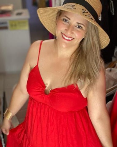 On fire maxi dress